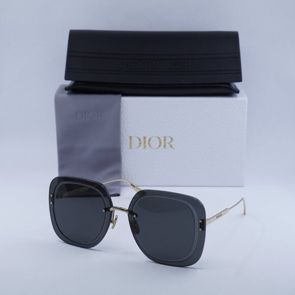 Final Price! Dior ULTRADIOR SU B0A0 Gold /Smoke Sunglasses - Picture 1 of 10